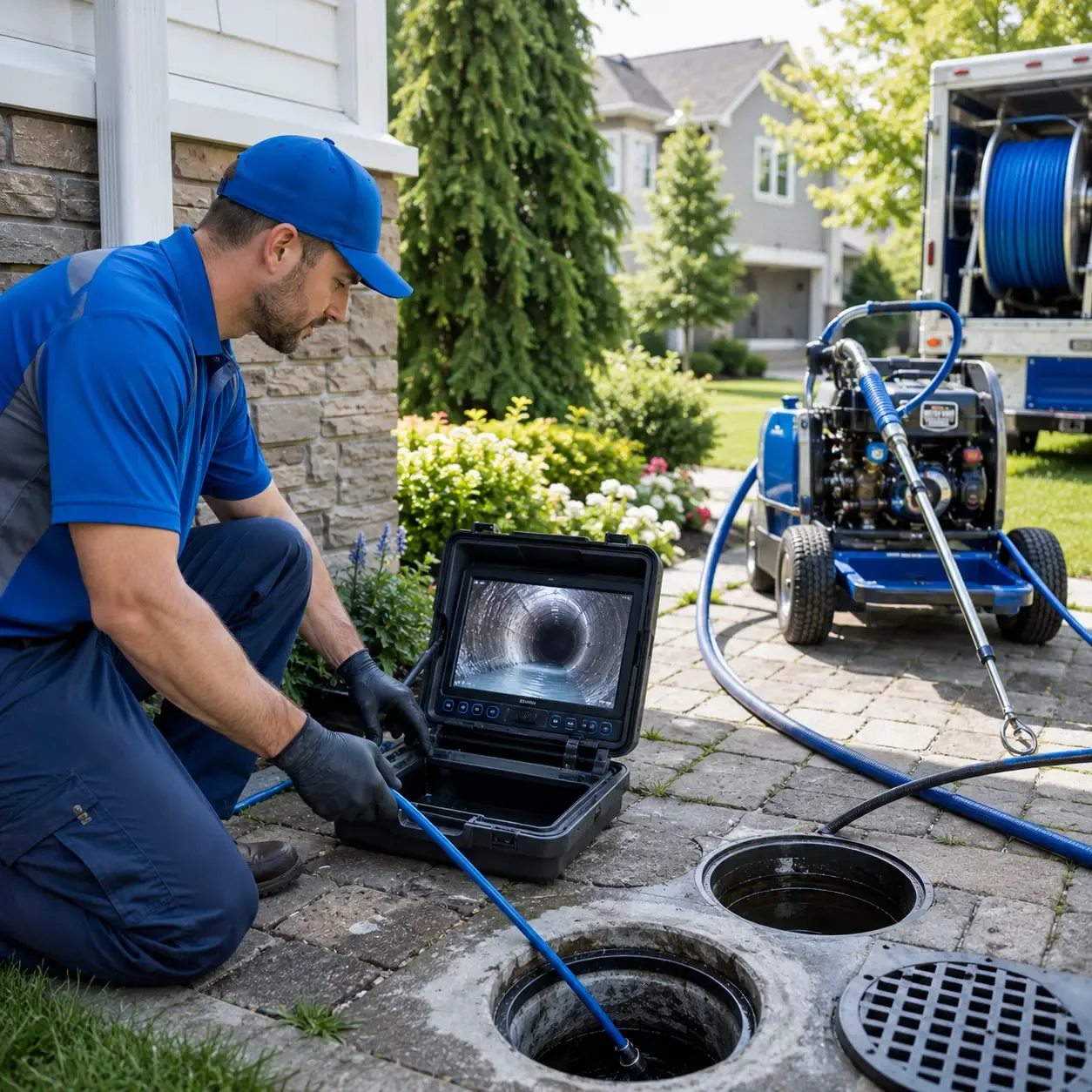 Outdoor drain cleaning professionals serving Roanoke, IN